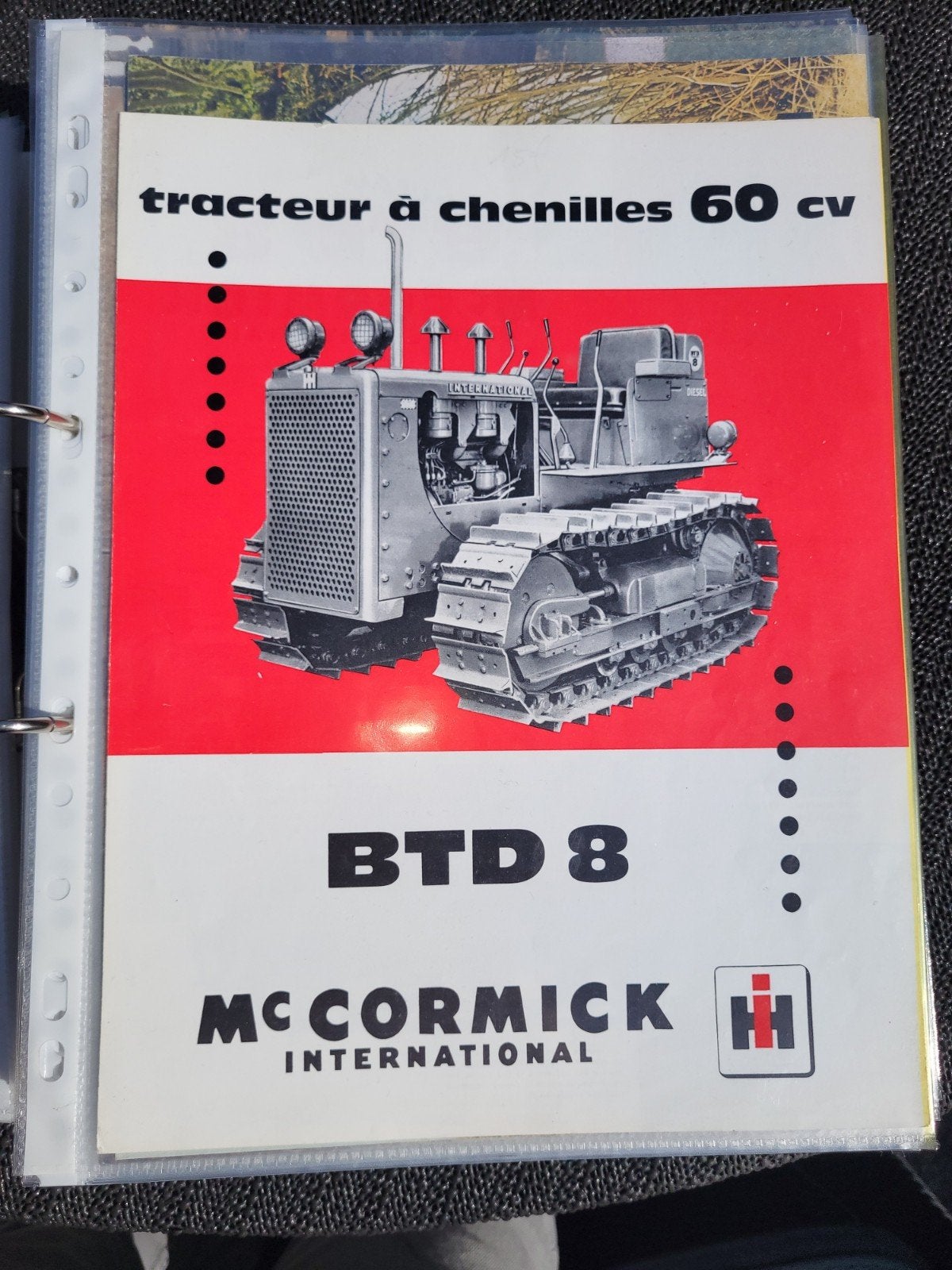 mccormick ih farmall tractor folder trekker, Ophalen of Verzenden