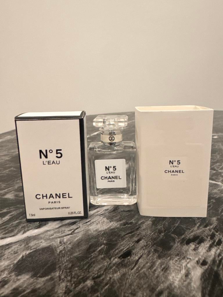 Chanel N5 L’eau 7.5 ml mini miniatuur, Ophalen of Verzenden, Nieuw
