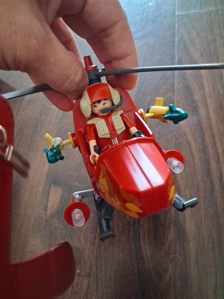 Playmobil helikopter, Ophalen of Verzenden, Zo goed als nieuw, Losse onderdelen
