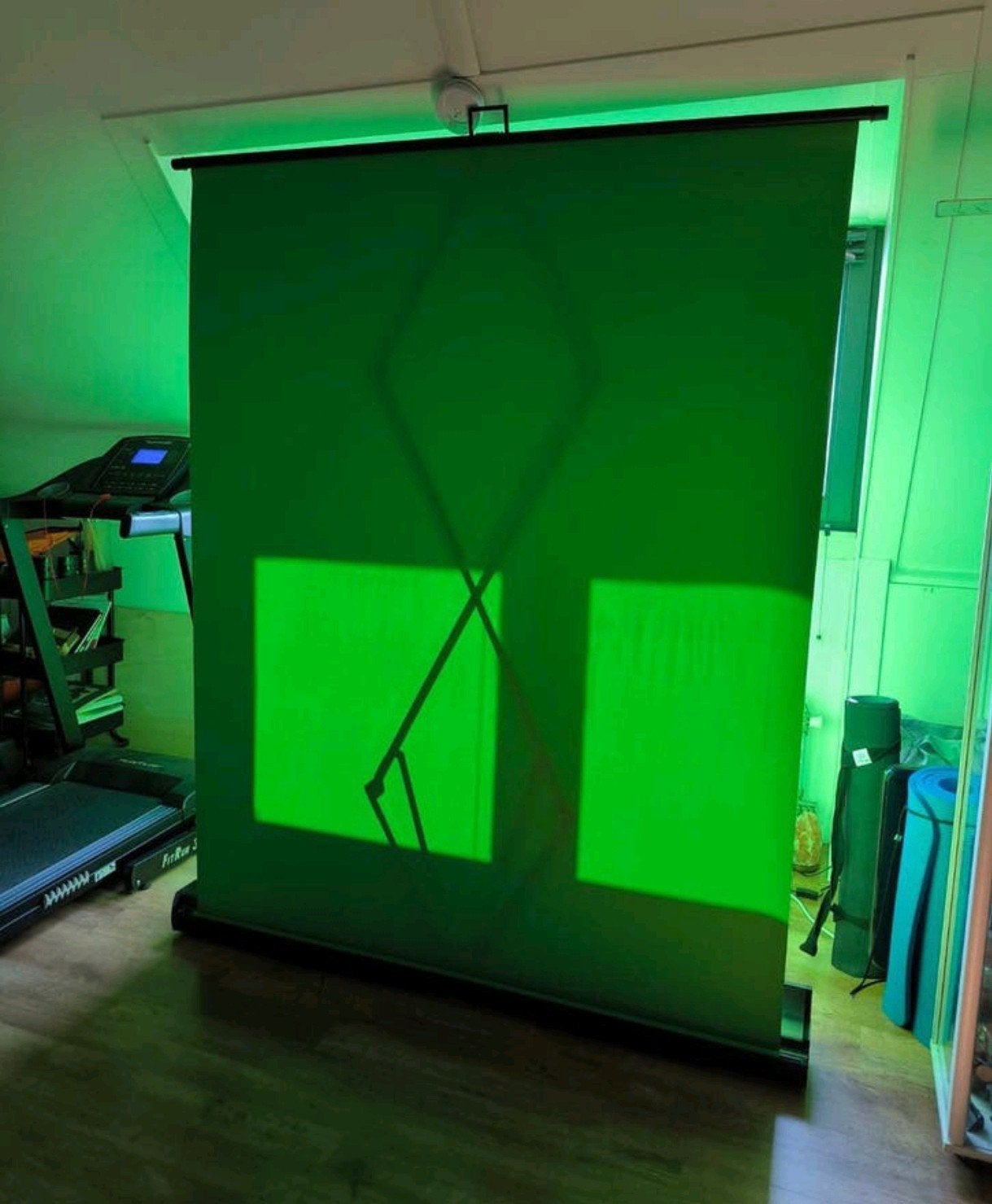 Roll-up Green Screen maar 5x gebruikt, Ophalen, Zo goed als nieuw, Verstelbaar, Achtergrond