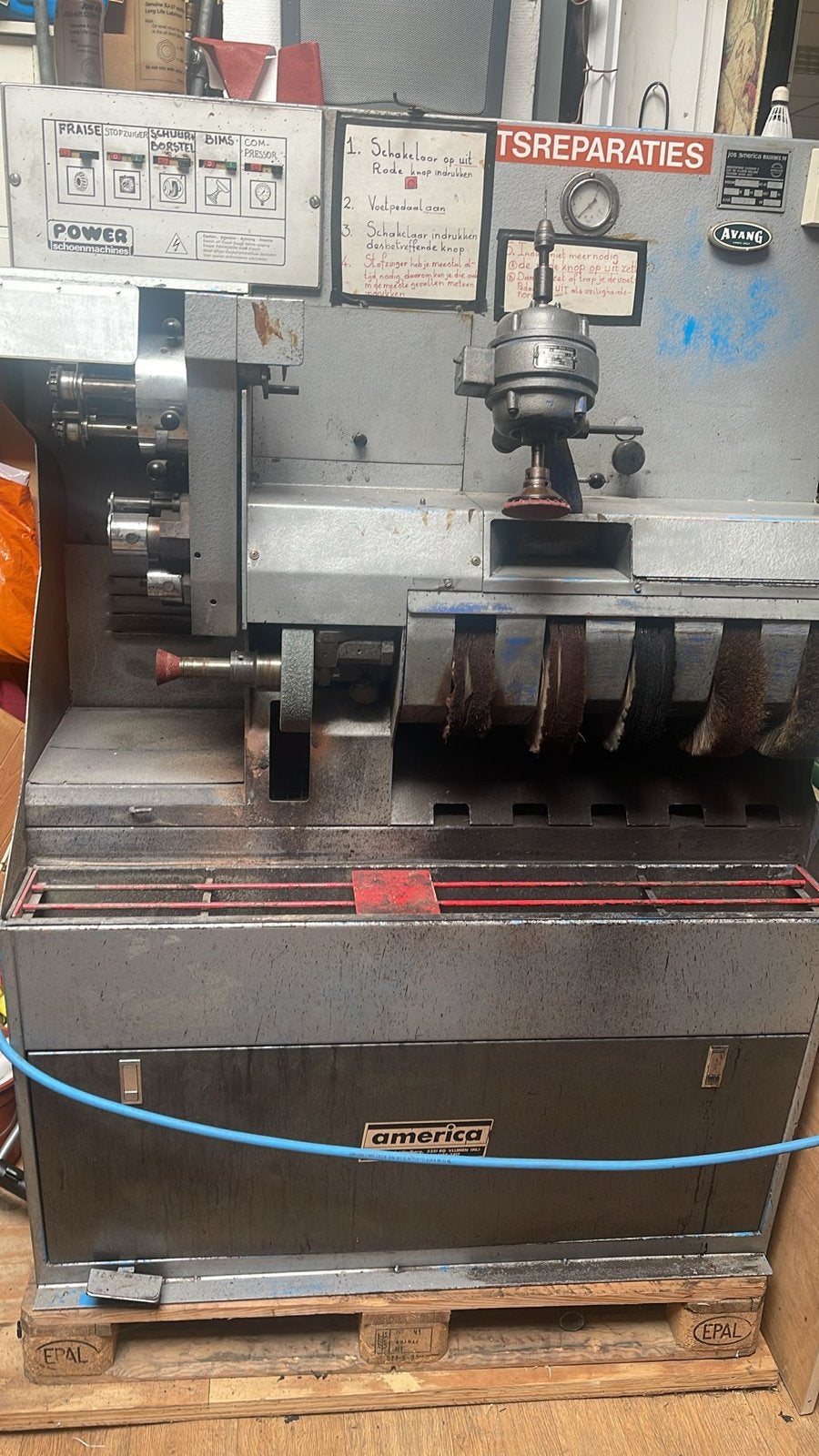 Schoenmakerij schuurmachine, Ophalen, Gebruikt, 1200 watt of meer, Bandschuurmachine