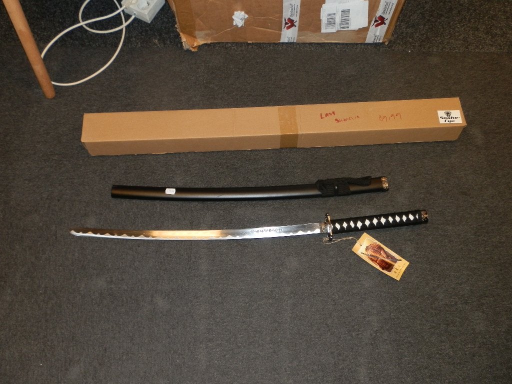Katana crimson shadow black usa nieuw, Ophalen of Verzenden, Landmacht, Amerika, Zwaard of Sabel