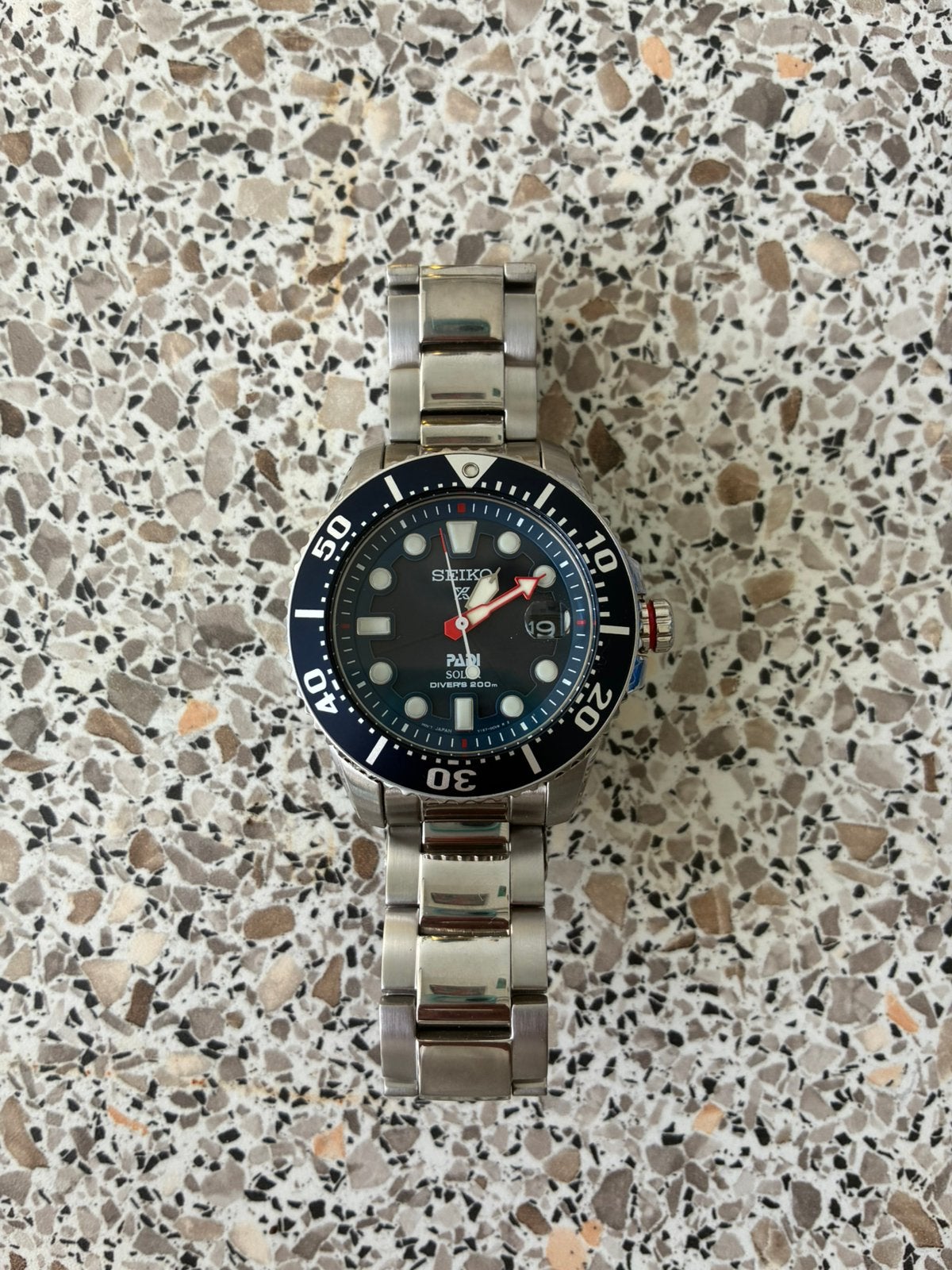 Special Edition Seiko Prospex PADI SNE54, Staal, Polshorloge, Ophalen of Verzenden, Zo goed als nieuw