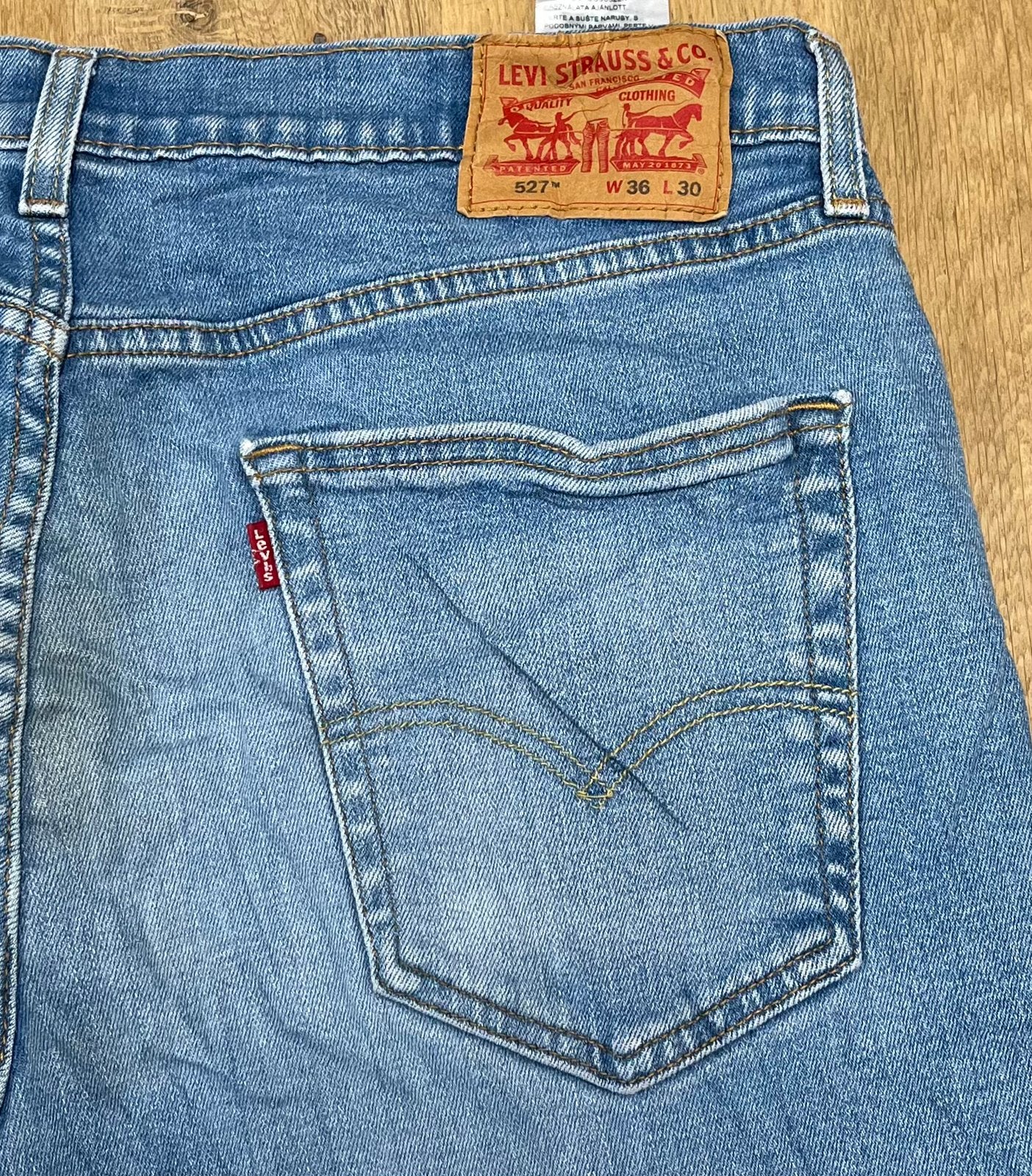 Levi’s 527 bootcut lichtblauwe jeans - Size W36 L30, Ophalen of Verzenden, Zo goed als nieuw, Blauw, W36 - W38 (confectie 52/54)