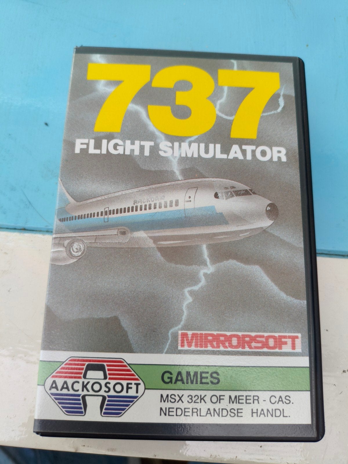 737 Flight simulator cassette MSX., Ophalen of Verzenden