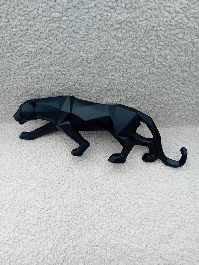 Origami Panter Beeld - Zwart, 45x15 cm, Zwart, Nieuw, Kunststof, Ophalen of Verzenden