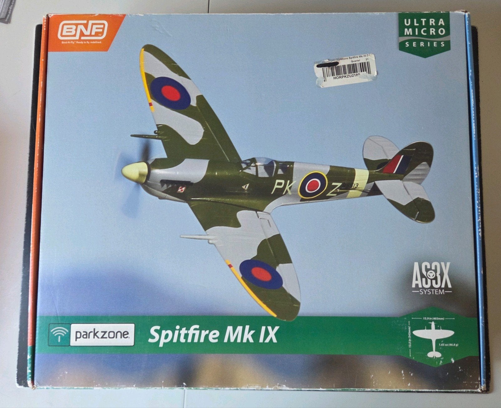 Spitfire Mk IX BNF  gebruikt en gebroken vleugel, Ophalen of Verzenden, Gebruikt, Elektro