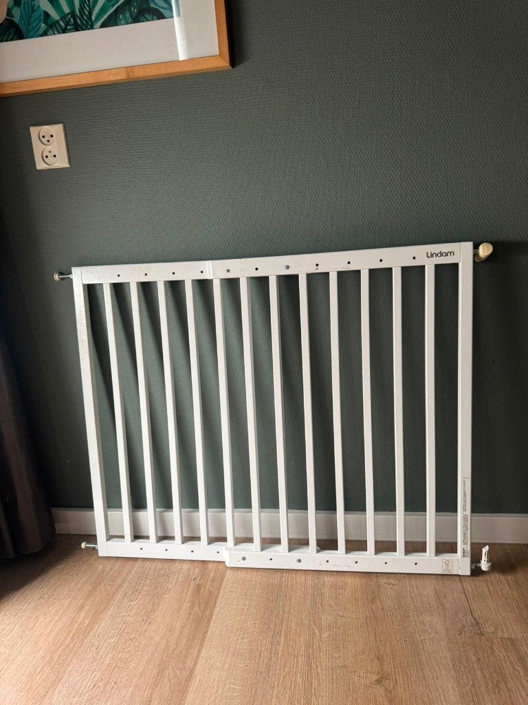 Lindam traphekjes wit, Kinderen en Baby's, Traphekjes, Ophalen, Zo goed als nieuw, Hout, 115 cm of meer