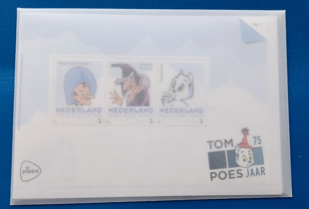 Postset 7 Tom Poes 75 jaar - Pee Pastinakel en Hocus P. Pas, Verzenden