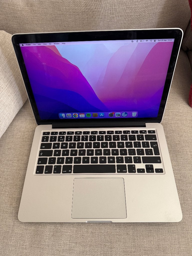 MacBook Pro Retina 13-inch early 2015 laptop, 128 GB SSD, MacBook Pro, Gebruikt, 2 tot 3 Ghz, Qwerty