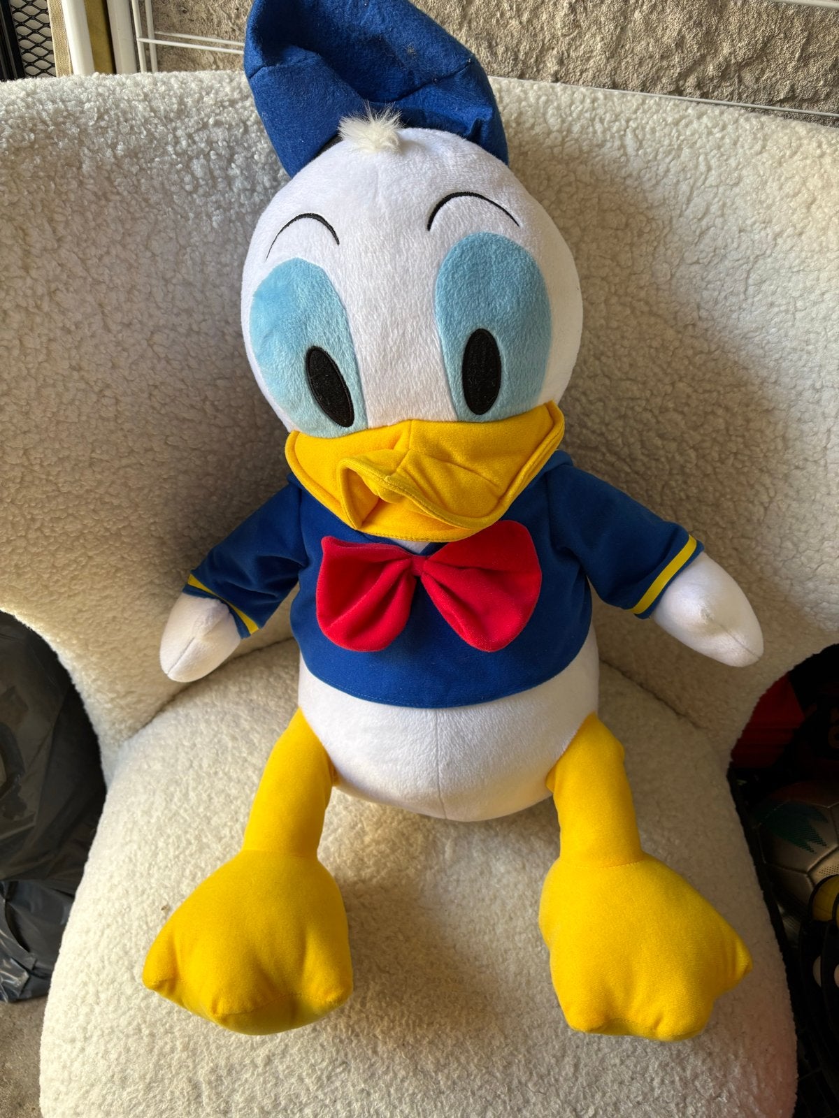 Grote Donald Duck knuffel - Disney, Gebruikt, Disney, Overige typen, Ophalen of Verzenden