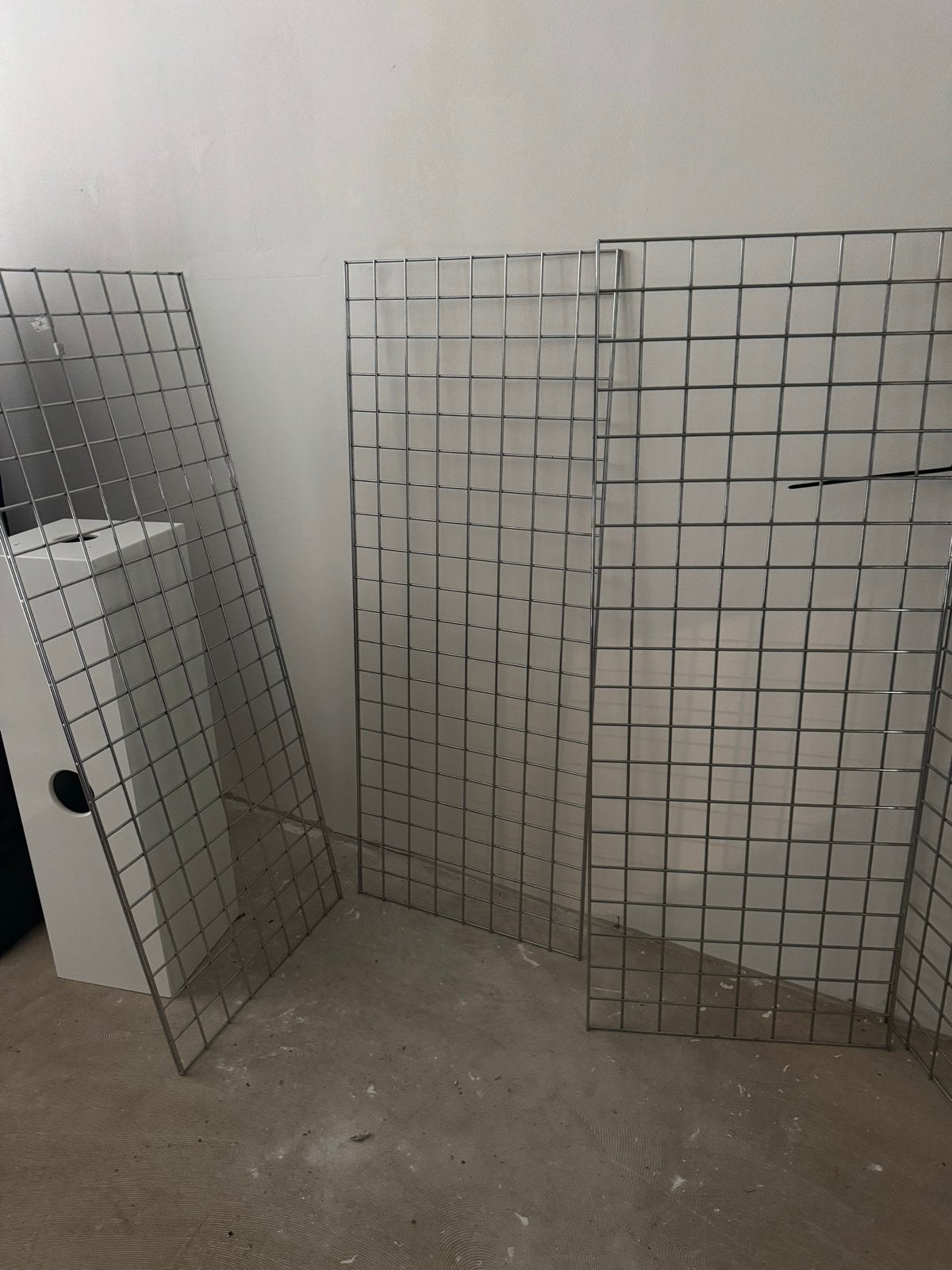 4x ijzeren rekken / gaaspanelen, Ophalen, IJzer, Sierhekwerk