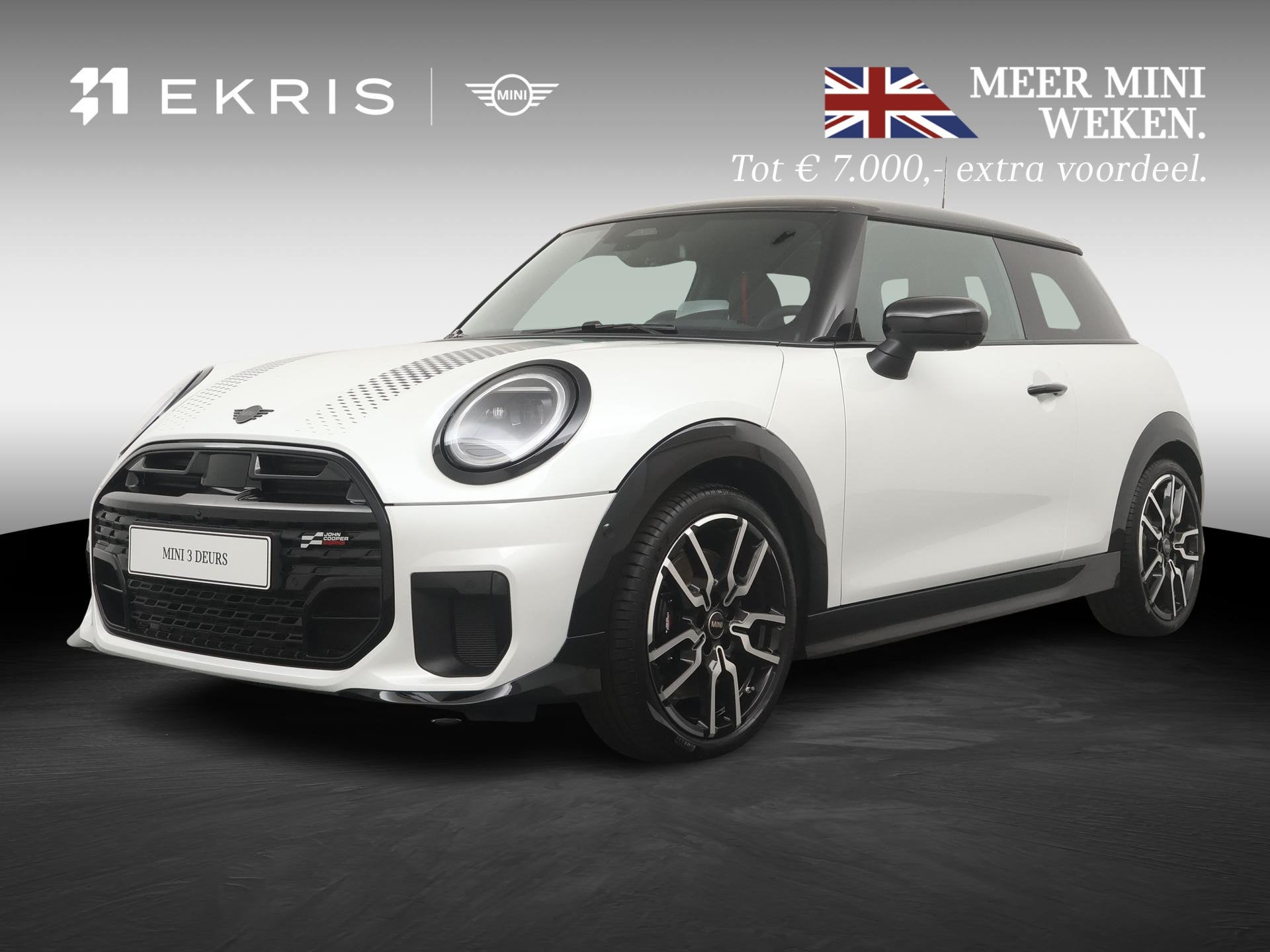 MINI 3-Deurs 2.0 Cooper S John Cooper Works Trim | Pakket XL, 1998 cc, 4 cilinders, 4 stoelen, Leder en Stof