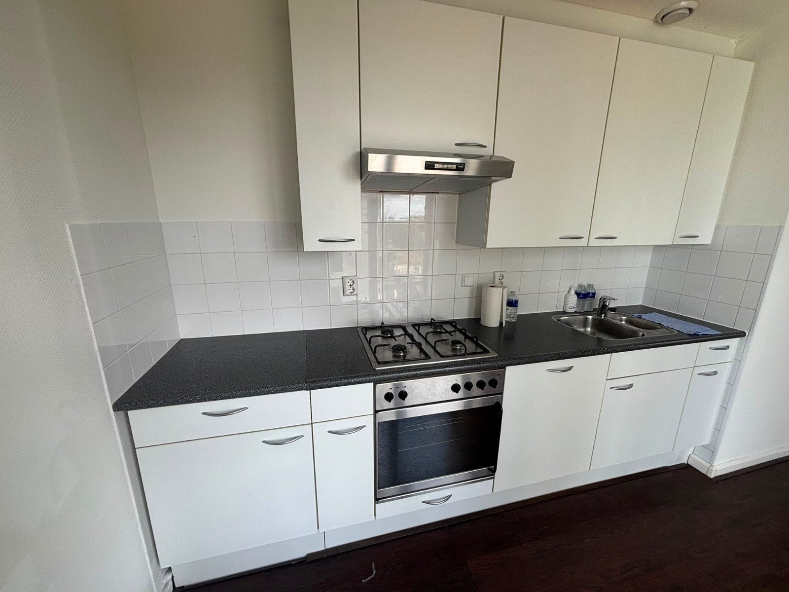 Keuken van 3 meter met ATAG apparatuur, Ophalen, Gebruikt, Wit, Kunststof