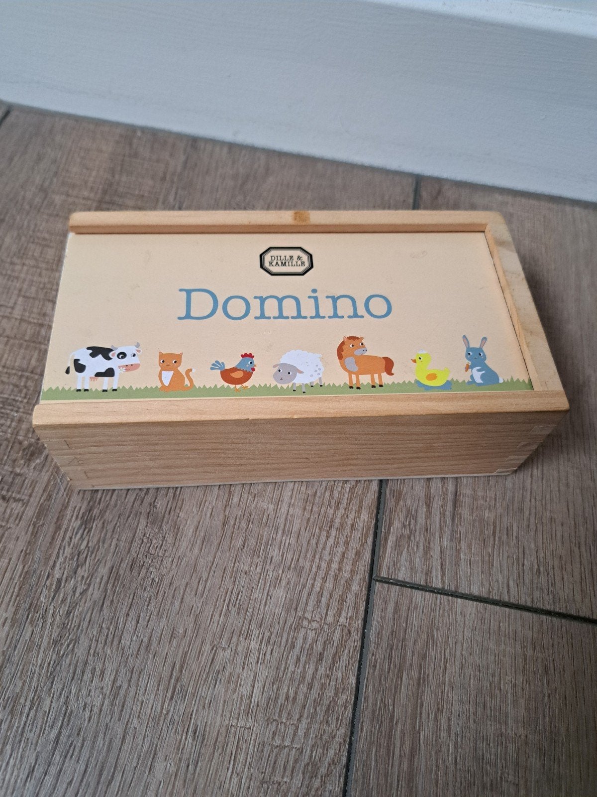 Houten domino - Dille & Kamille!, Kinderen en Baby's, Ophalen of Verzenden, Zo goed als nieuw