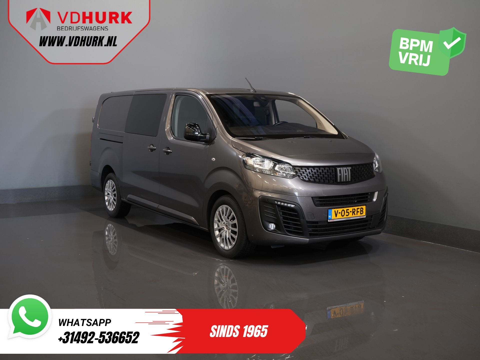 Fiat Scudo 2.0 MJ 145 pk DC Dubbel Cabine Adapt.Cruise/ 2x S, Voorwielaandrijving, 145 pk, Stof, Gebruikt