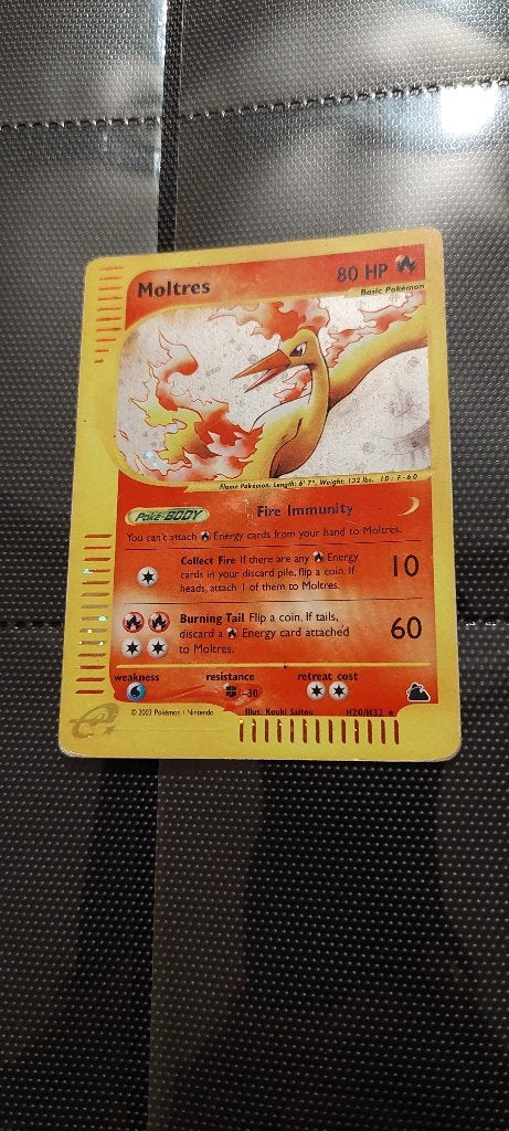 Moltres H20/H32 Holo, Ophalen of Verzenden, Zo goed als nieuw, Losse kaart, Foil