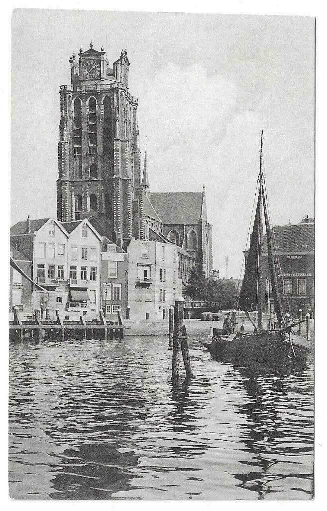 AK Dordrecht - Groote Kerk. Bomkade, Verzenden, 1960 tot 1980, Ongelopen, Zuid-Holland