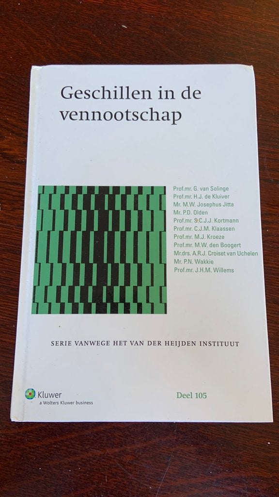 Geschillen in vennootschap, Ophalen of Verzenden, Beta, HBO