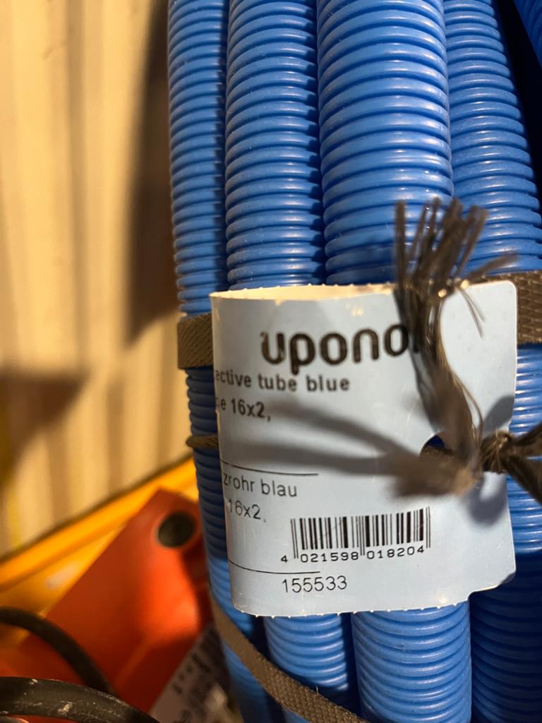Mantelbuis Uponor 16x2 - 50m blauw en 50m rood, Ophalen, Overige materialen, Minder dan 20 mm, 6 meter of meer