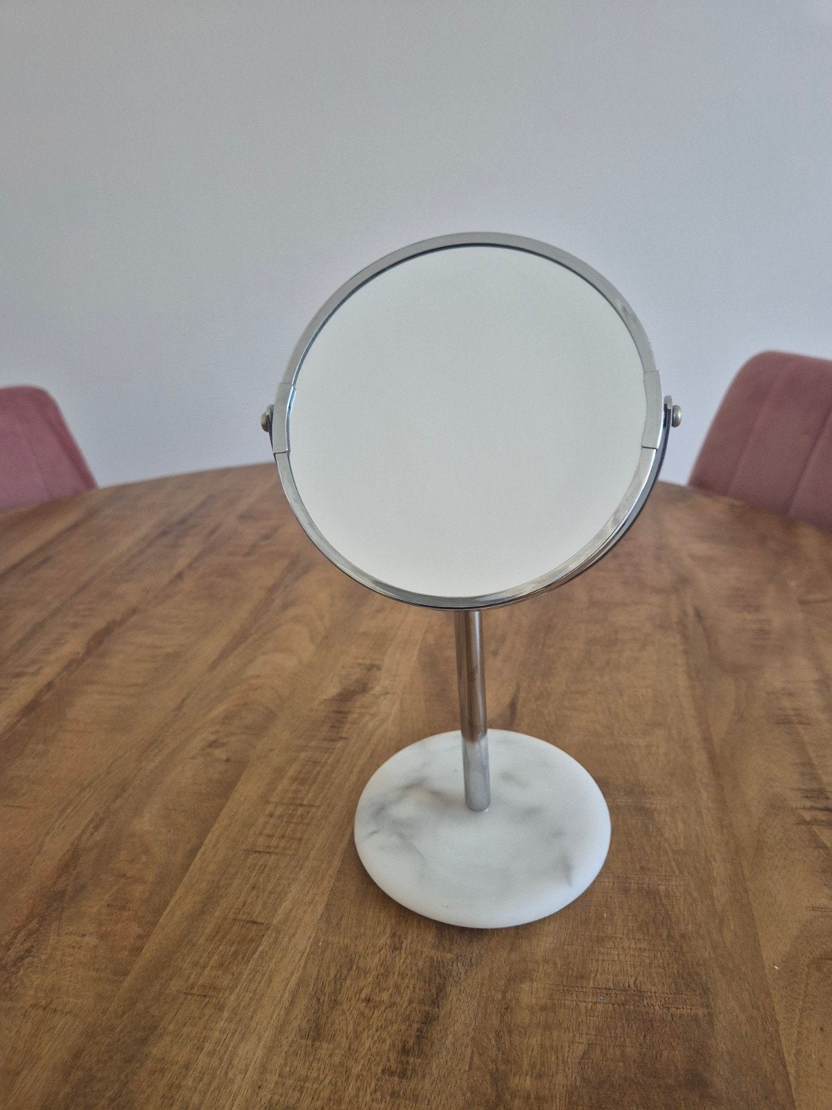 Make-up spiegel met marmeren voet - Normaal & Zoom, Ophalen of Verzenden