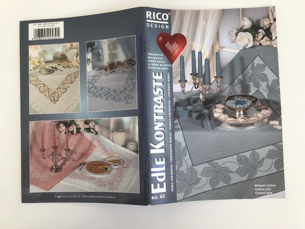 Borduren Rico Design boekje no.60, Ophalen of Verzenden, Zo goed als nieuw, Handborduren, Patroon