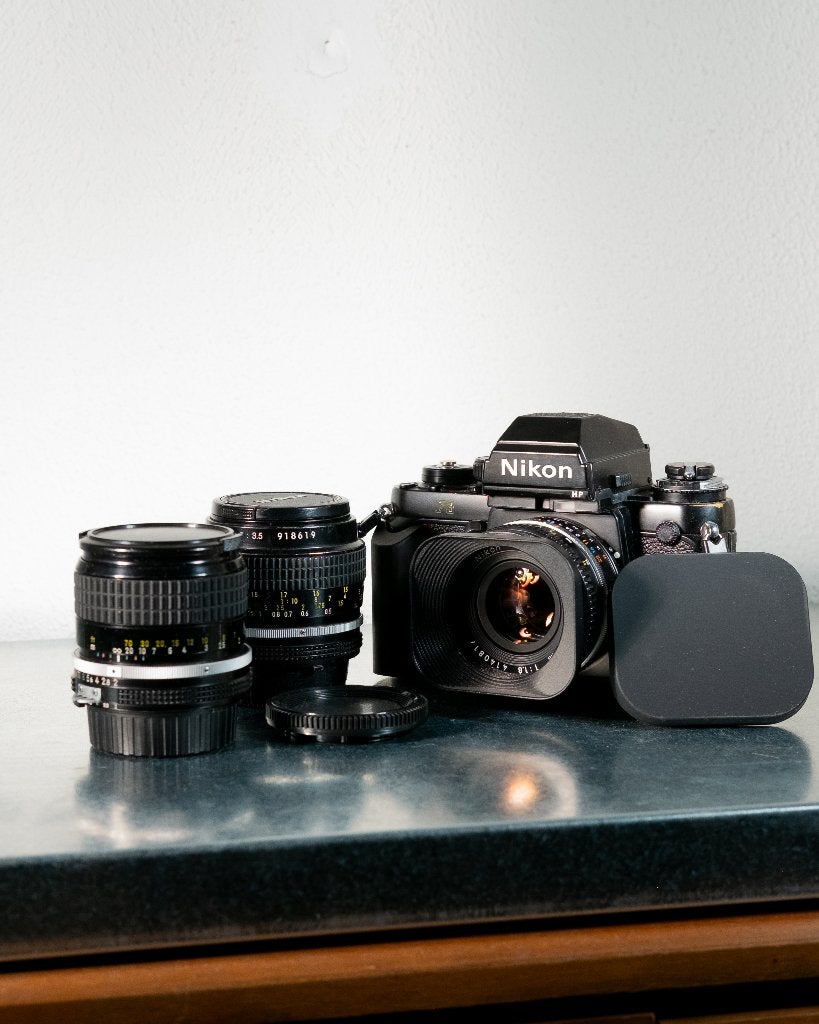Nikon F3 + Lenzen, Ophalen of Verzenden, Gebruikt, Spiegelreflex, Nikon