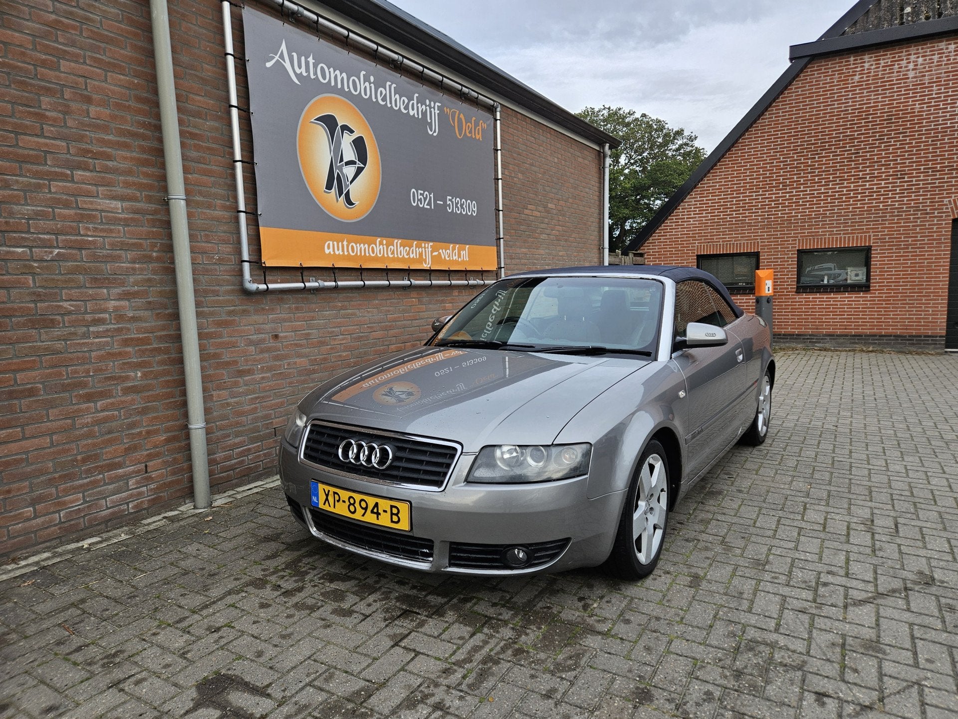 Audi A4 Cabriolet 2.4 V6 (rechtsgestuurd) (bj 2003), Cabriolet, 4 stoelen, A4, Bedrijf