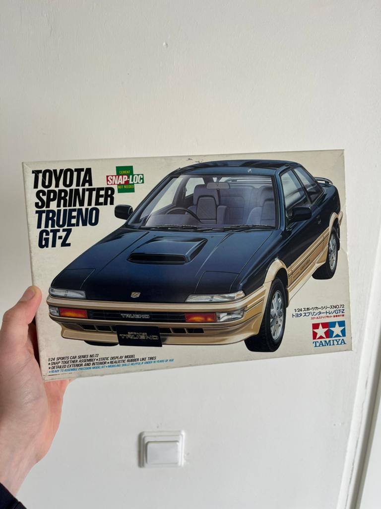 Tamiya Toyota Trueno GT-Z 1/24 (1988) compleet & ongebouwd, Hobby en Vrije tijd, Auto, Groter dan 1:32, Ophalen of Verzenden, Zo goed als nieuw
