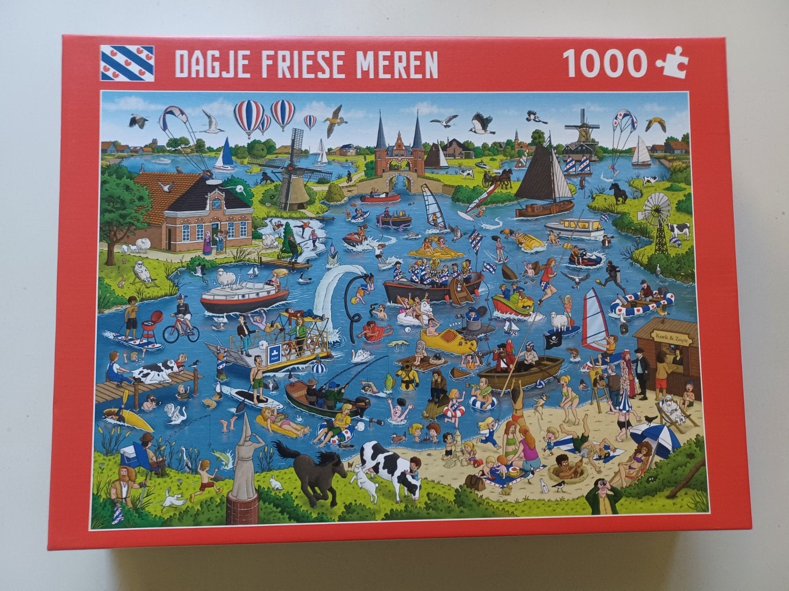 Vvv puzzel Dagje Friese Meren - 1000st, Ophalen, 500 t/m 1500 stukjes