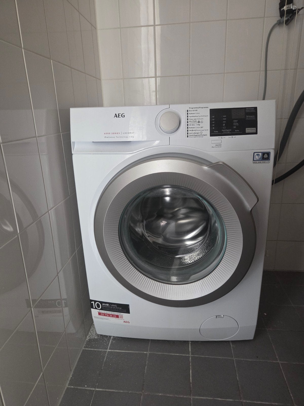 AEG 6000 SERIES LAVAMAT Wasmachine 1-8kg ProSense Technology, 8 tot 10 kg, Info.nl@aeg.com, Zo goed als nieuw, 85 tot 90 cm