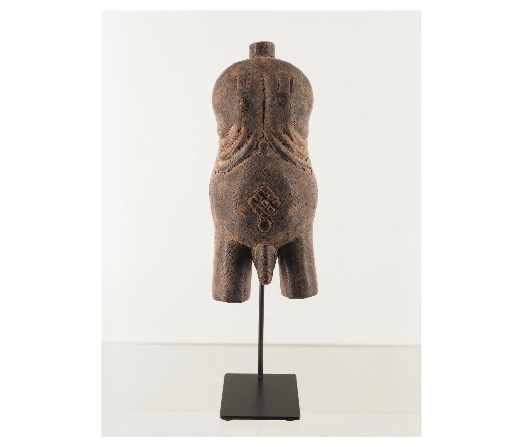 Uniek mannelijk lichaam masker Yoruba (120828-22), Ophalen of Verzenden