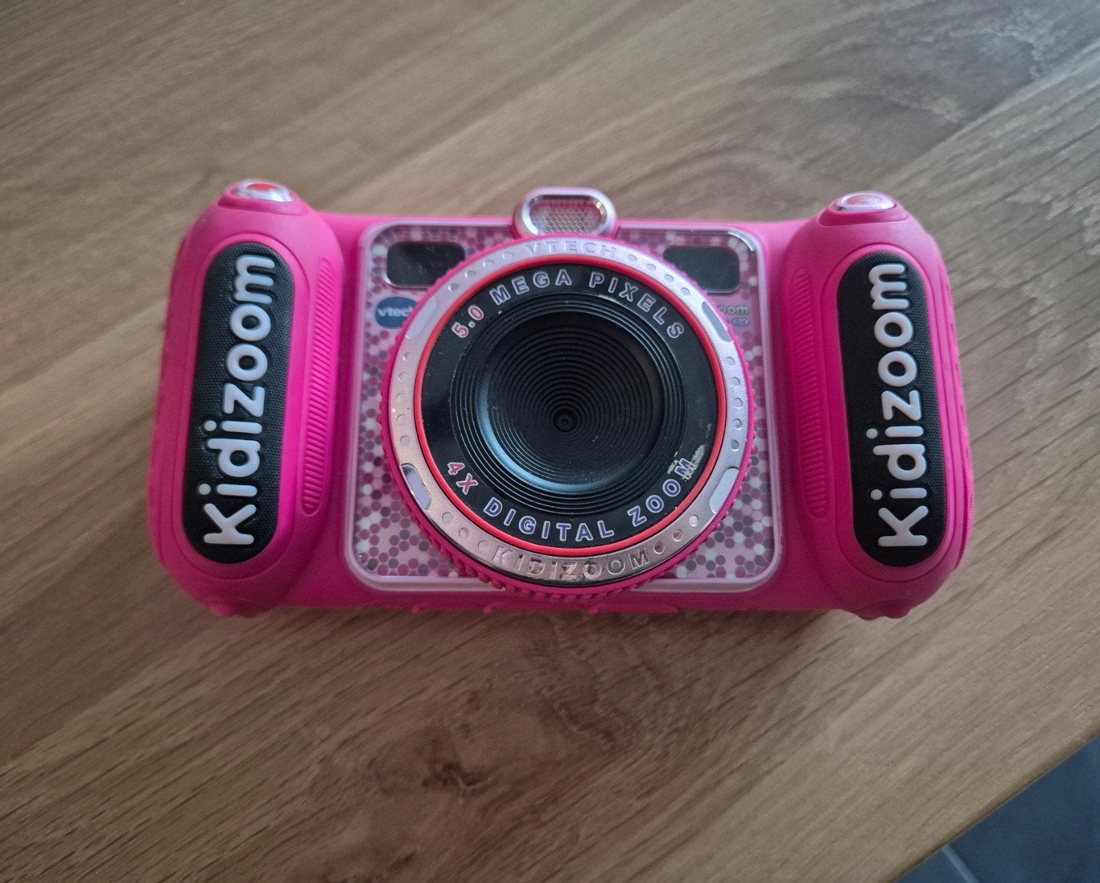 VTech Kidizoom Duo DX kindercamera roze, Ophalen of Verzenden, Gebruikt