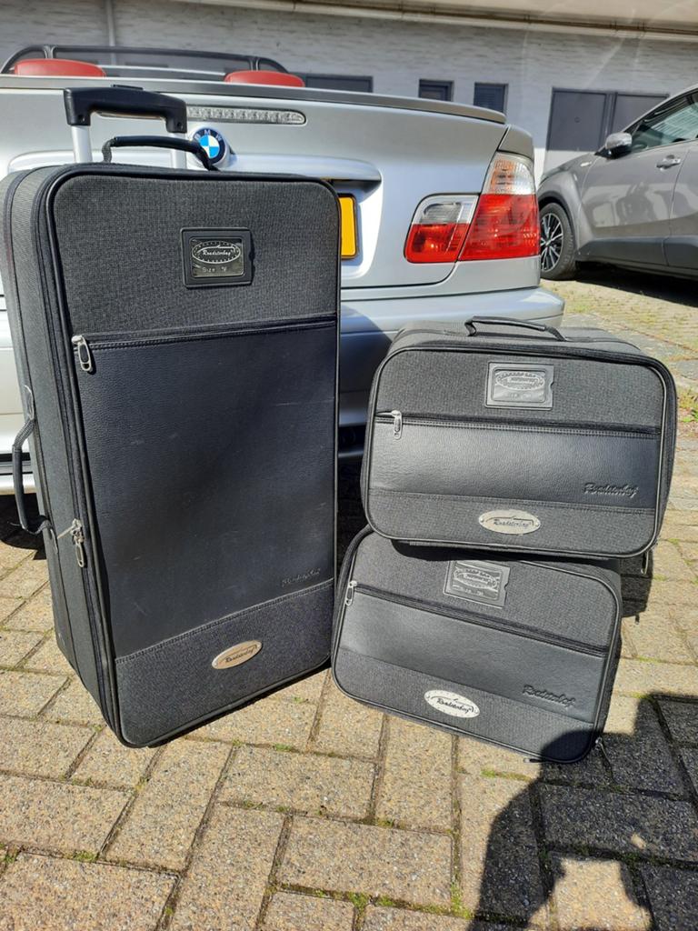 BMW Kofferset Roadsterbag size 58  e46 cabrio, Ophalen of Verzenden, Zo goed als nieuw, Zwart, 30 cm of meer