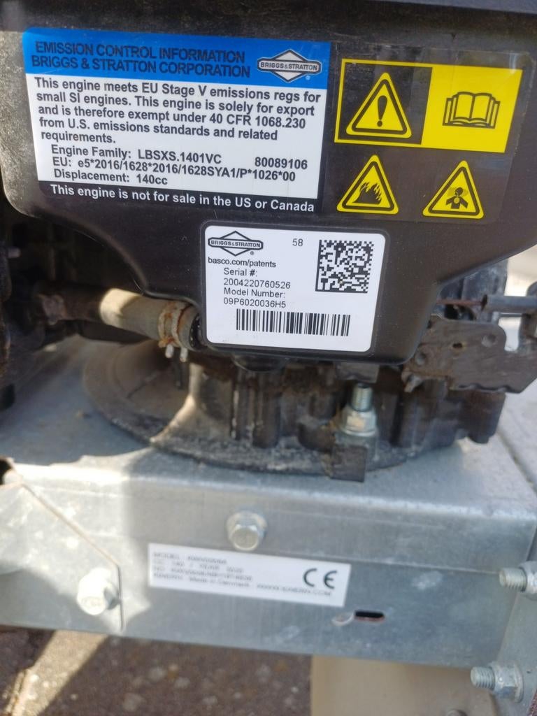 Kvern Greenbuster Pro 66 met Briggs & Stratton 500E motor, Cirkelmaaier, Gebruikt, Kvern, Ophalen of Verzenden