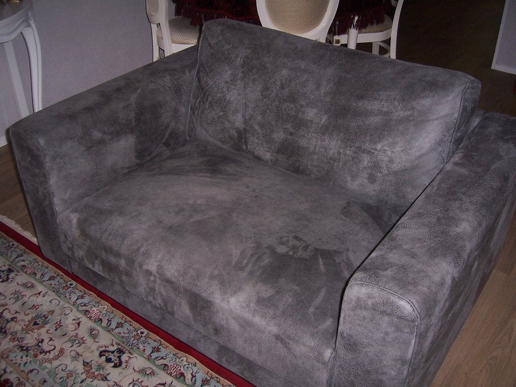 mooie lederen love seat, Eenpersoons, Ophalen of Verzenden, Zo goed als nieuw, Minder dan 150 cm