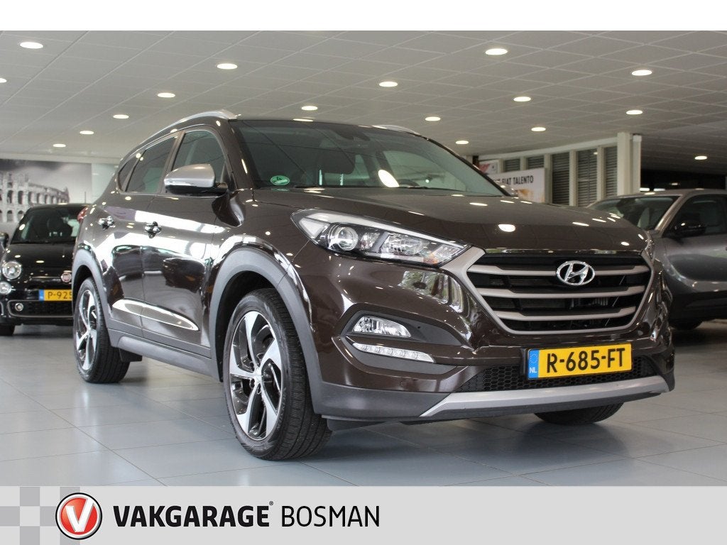 Hyundai Tucson 1.6 T-GDi Comf. 4WD/CAMERA/CRUISE/TREKHAAK, Auto's, Dealer onderhouden, Stof, Gebruikt, 4 cilinders