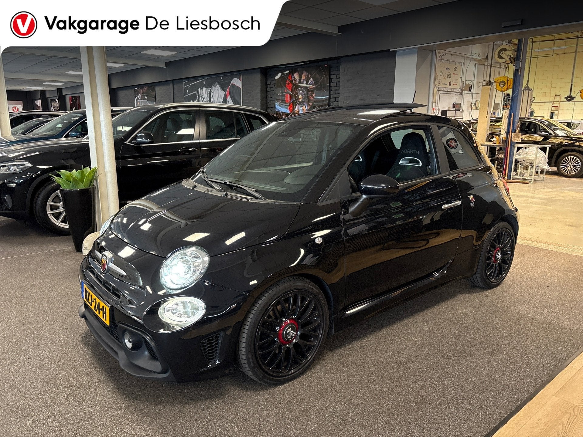 Fiat ABARTH 500 05M/595/pano/navi groot/apple/xenon/magneti, Gebruikt, 4 cilinders, 400 kg, Zwart