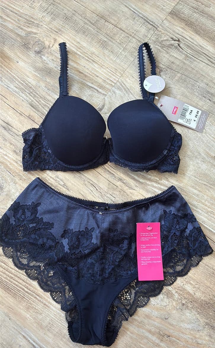 Mey bh setje 75A + 38, Kleding | Dames, Ondergoed en Lingerie, Ophalen of Verzenden, Blauw, Setje
