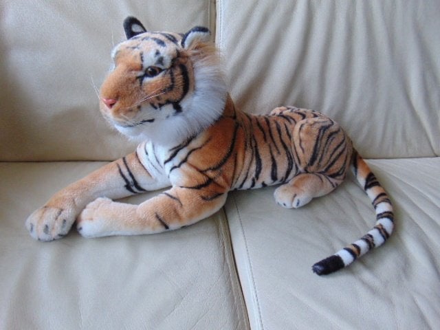 Grote Bengaalse tijger, pluche, Kinderen en Baby's, Speelgoed | Knuffels en Pluche, Ophalen of Verzenden, Tijger, Met label, Middelgroot (20 tot 80 cm)
