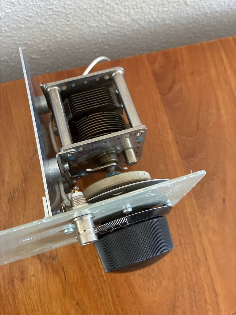Variabele Condensator met Draaiknop - Vintage Radio Onderdee, Ophalen of Verzenden, Gebruikt