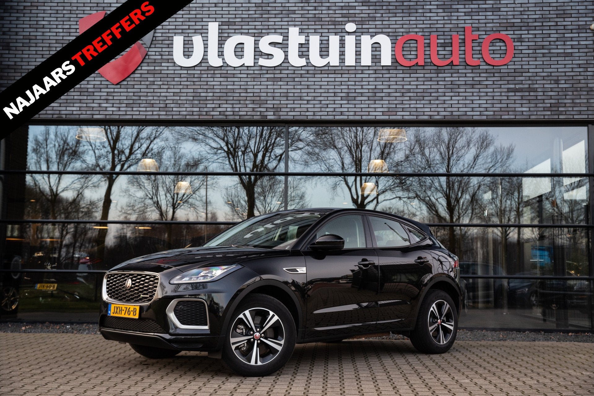 Jaguar E-Pace 1.5 P300e AWD R-Dynamic SE , Panoramadak, Leer, Auto's, 309 pk, Zwart, Leder, Bedrijf