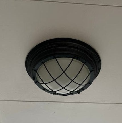 Brilliant Industriële Plafondlamp Zwart Metaal, Huis en Inrichting, 34 cm, Zwart, Zo goed als nieuw, Plafondlamp