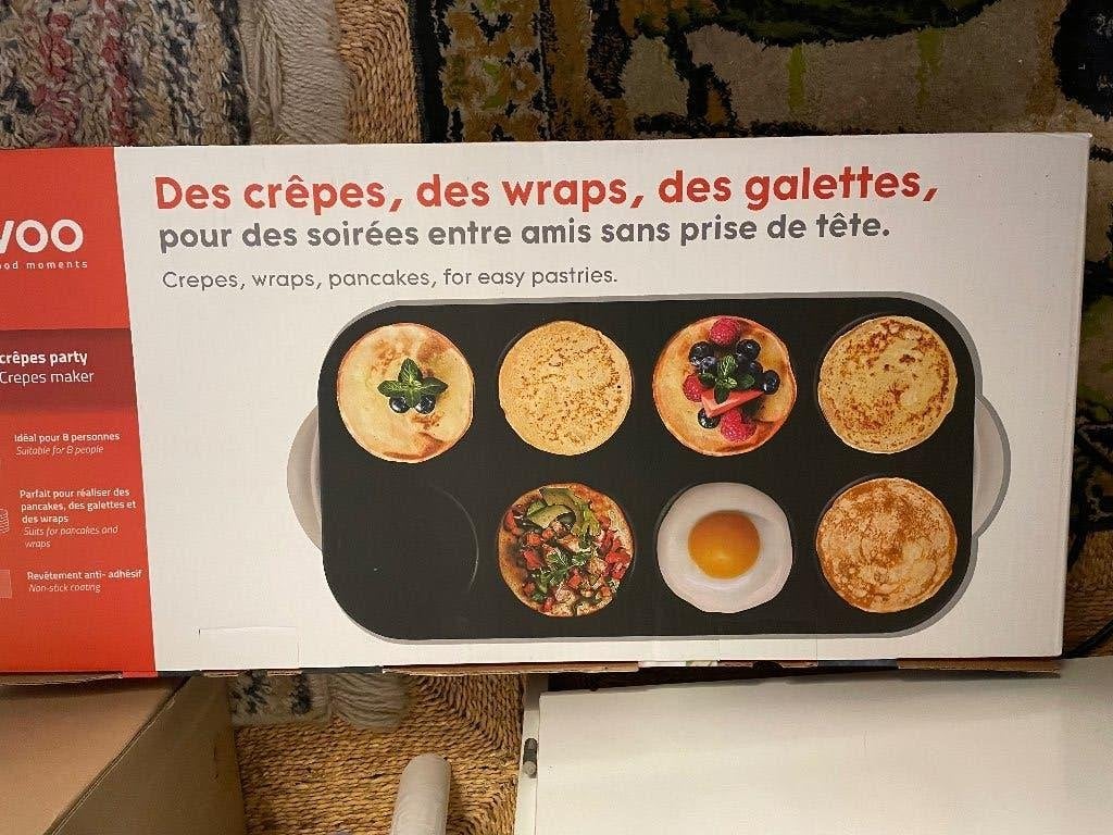 pannenkoekmaker, Huis en Inrichting, Overige typen, Ophalen of Verzenden, Zo goed als nieuw, Overige materialen
