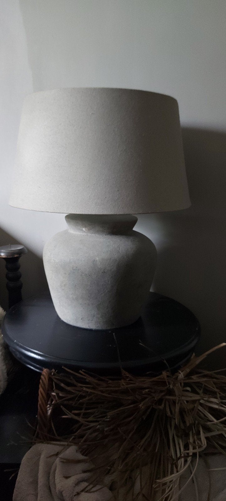 mooie kruiklamp inclusief kap, Ophalen, Tafellamp, Rond, Zo goed als nieuw