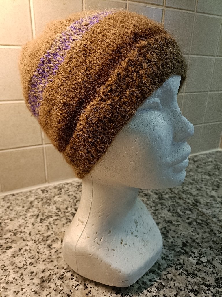 100% Alpacawol muts 2-draads getwijnd hoofdomtrek ca 48 cm, Maat 38/40 (M), Nieuw, Ophalen of Verzenden, ARTESANAL