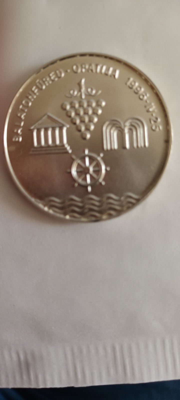 Hongaarse herdenkingsmunt Balatonfüred-Opatija 1986-1995, Ophalen of Verzenden