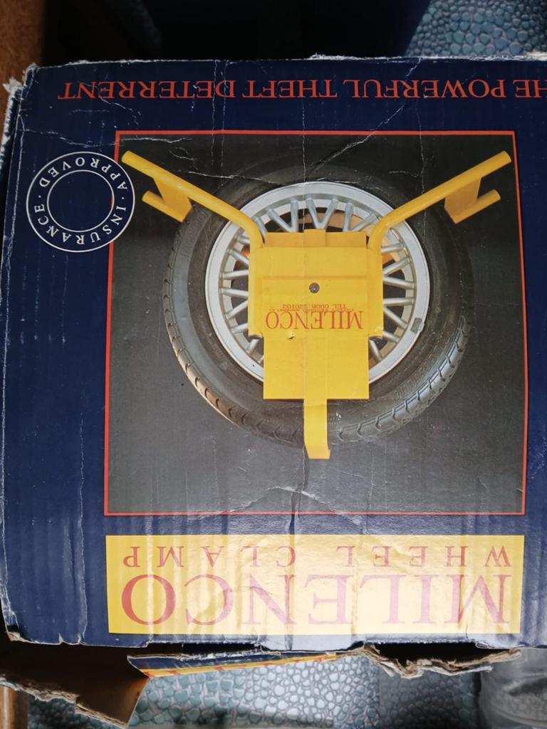 Milenco Wielklem M1 - Beveiliging voor auto/caravan, Ophalen, Zo goed als nieuw