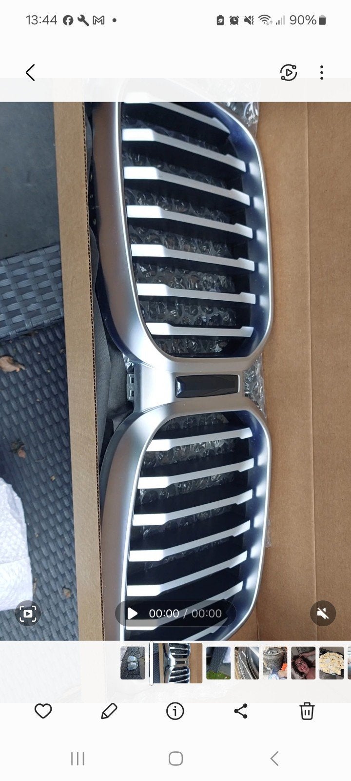 chroomen grill voor x3 bmw, Ophalen of Verzenden, Voor, BMW, Bumper