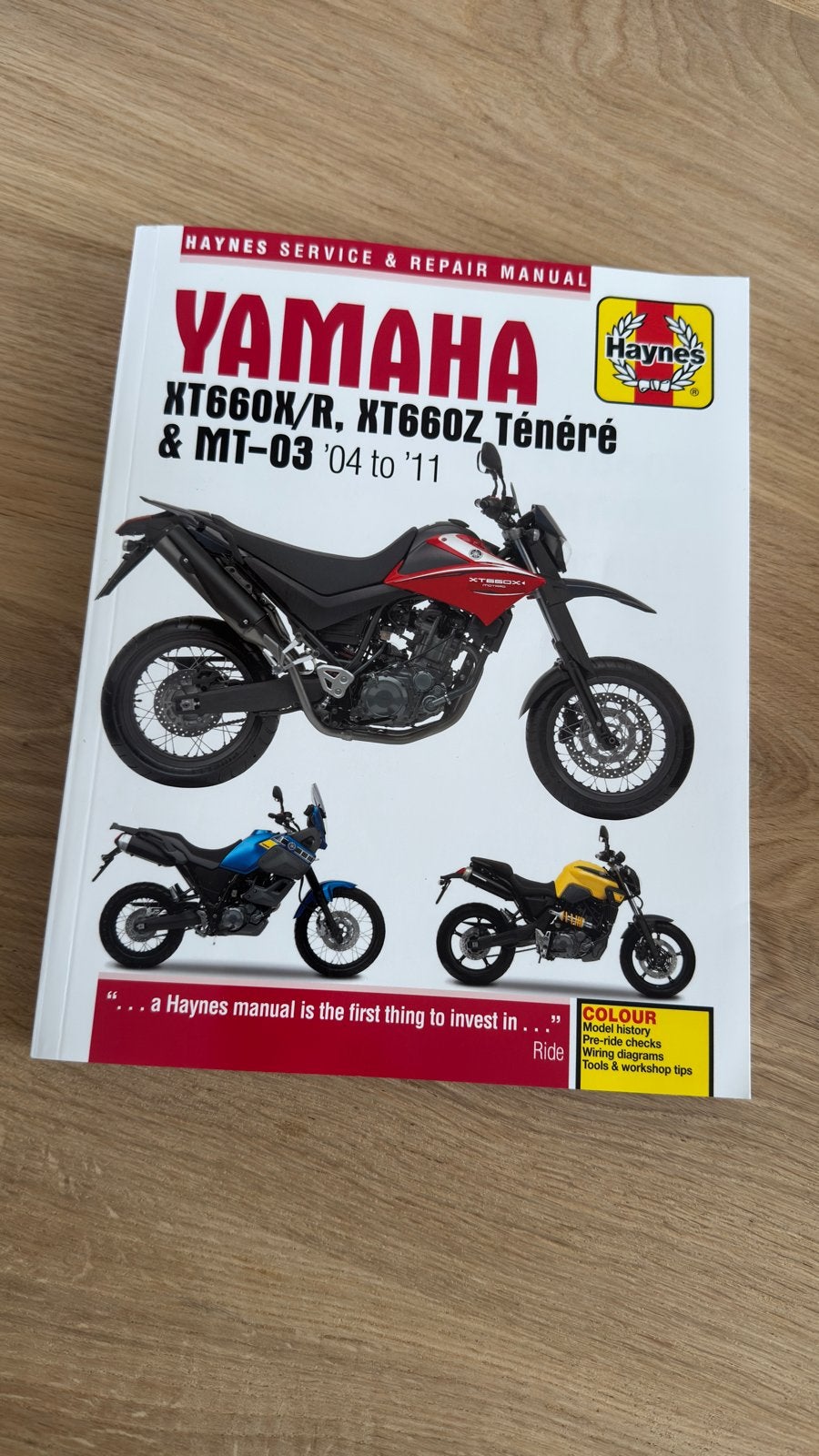 Haynes Service & Reparatie Handboek Yamaha XT660X/R/Z MT-03, Motoren, Ophalen of Verzenden, Yamaha